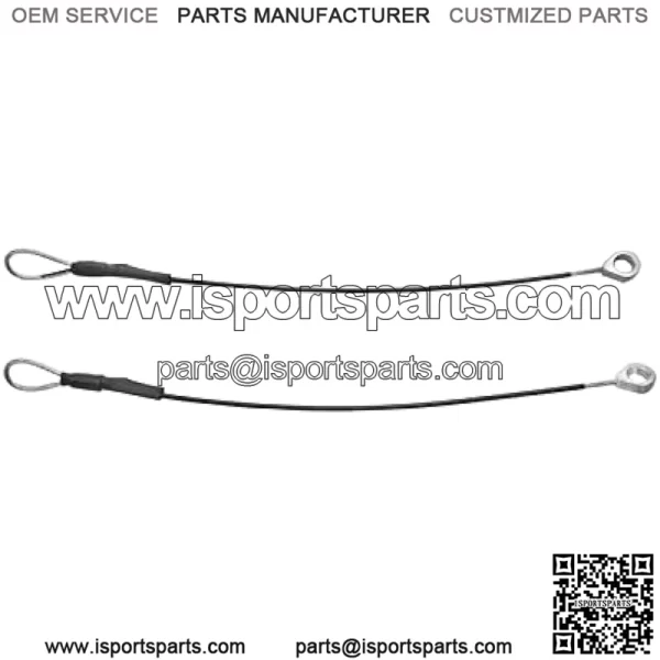 2-Pack Tailgate Cables Replacement for M159508 Fit for John Deere Gators M TE TH TX XUV TH 6x4 TX 4X2 HPX615E HPX815E XUV865R XUV825E XUV825M XUV835E XUV835M XUV835R XUV855E XUV865E XUV865M - Image 2